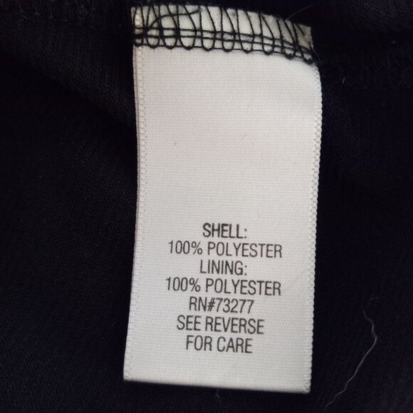 Dana Buchman L Top Womens Sleeveless Cowl Neck Black Lavender Abstract Print - Picture 8 of 9